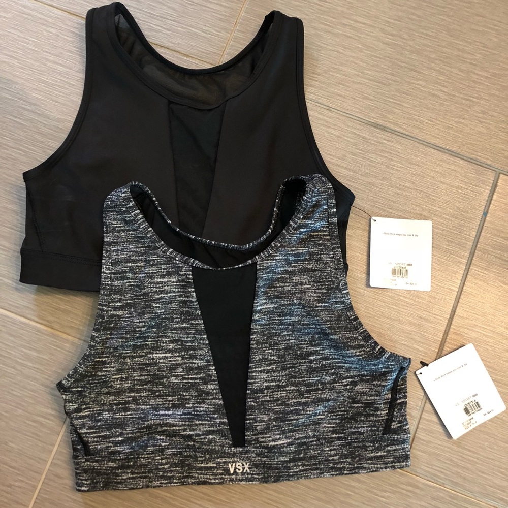 NWT!! bundle of VS highneck mesh sport bras